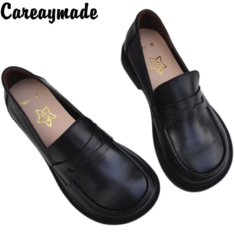 Casual Sandal Leather - Careaymade-Women's Casual Shoes Slip on Oxford