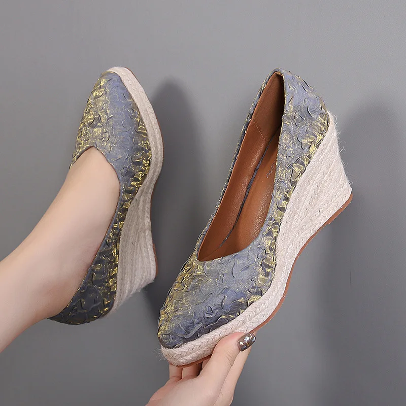 8cm Size 34-42 Breathable Comf - Espadrille Slip On review and price