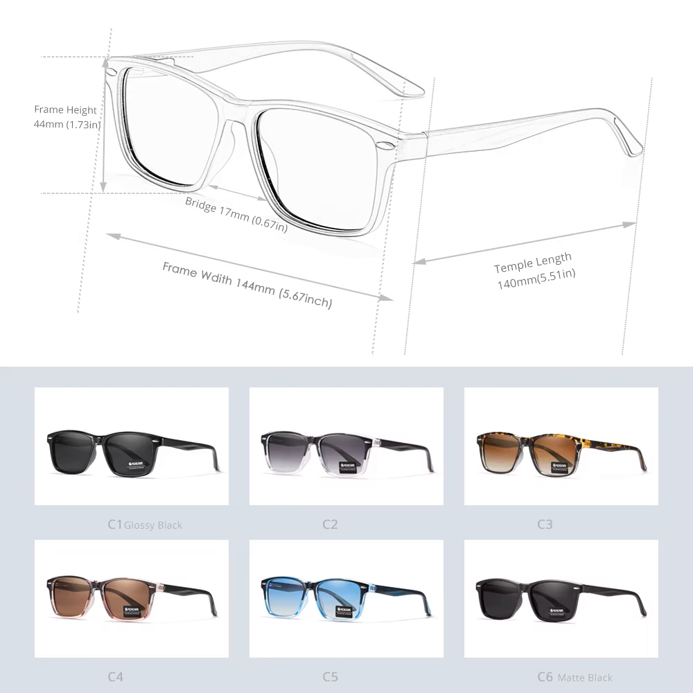 KDEAM All Matching Square Pola - Sunglasses Aviator Polarized review and price