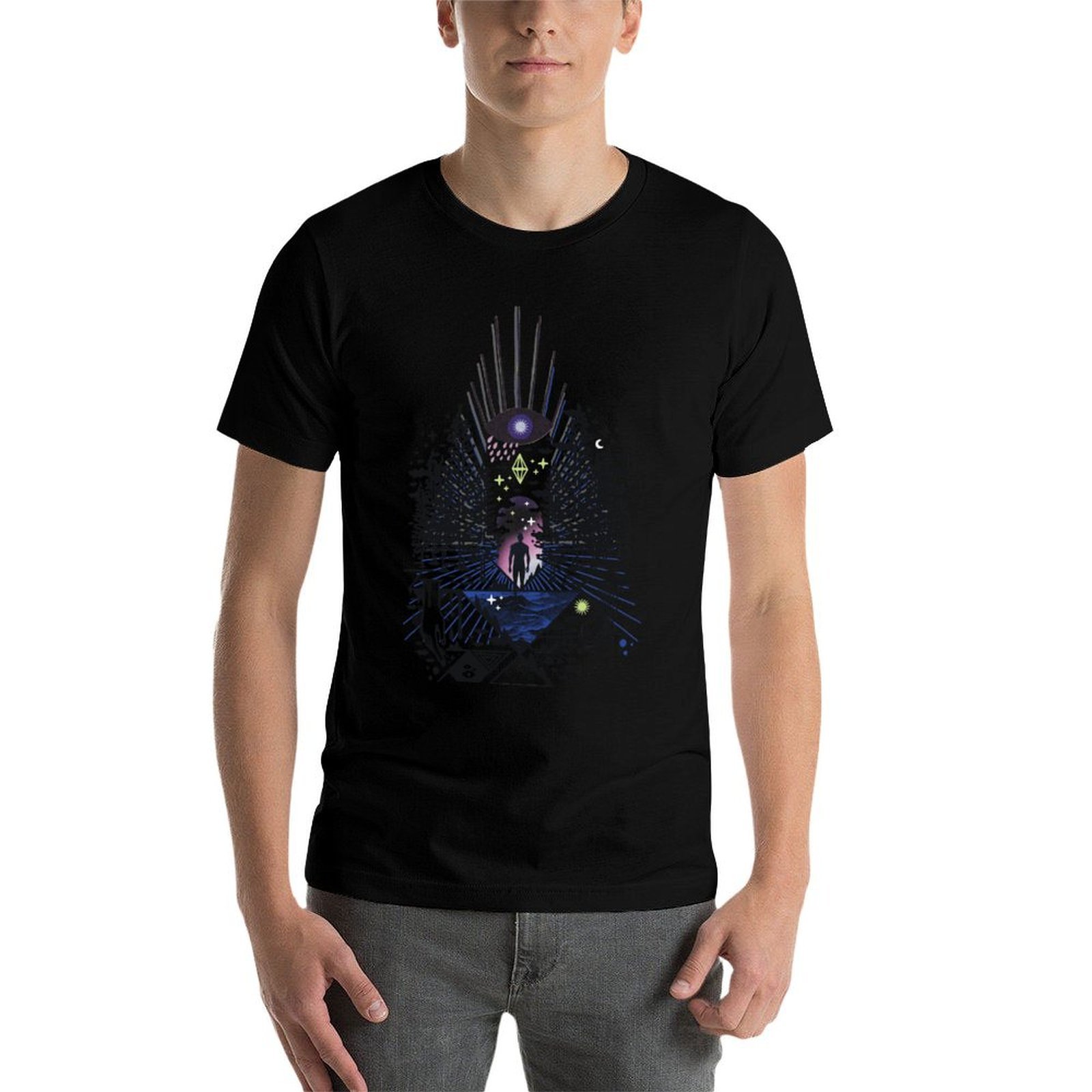 Magic Eye T-Shirt, Summer Casu - Tee Graphic Print review and price