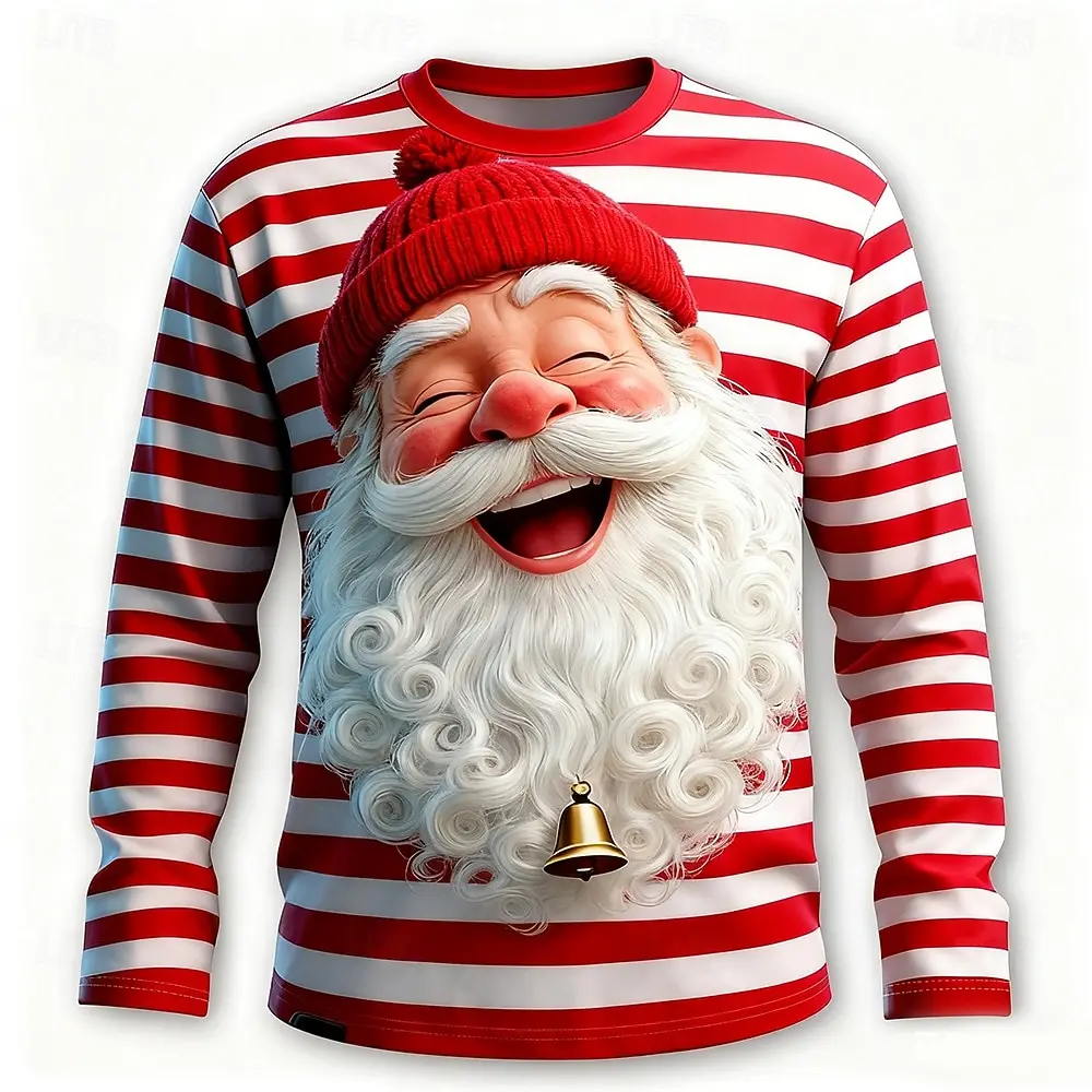 Men Polyester Long Sleeve T-sh - Tee Graphic Print review and price