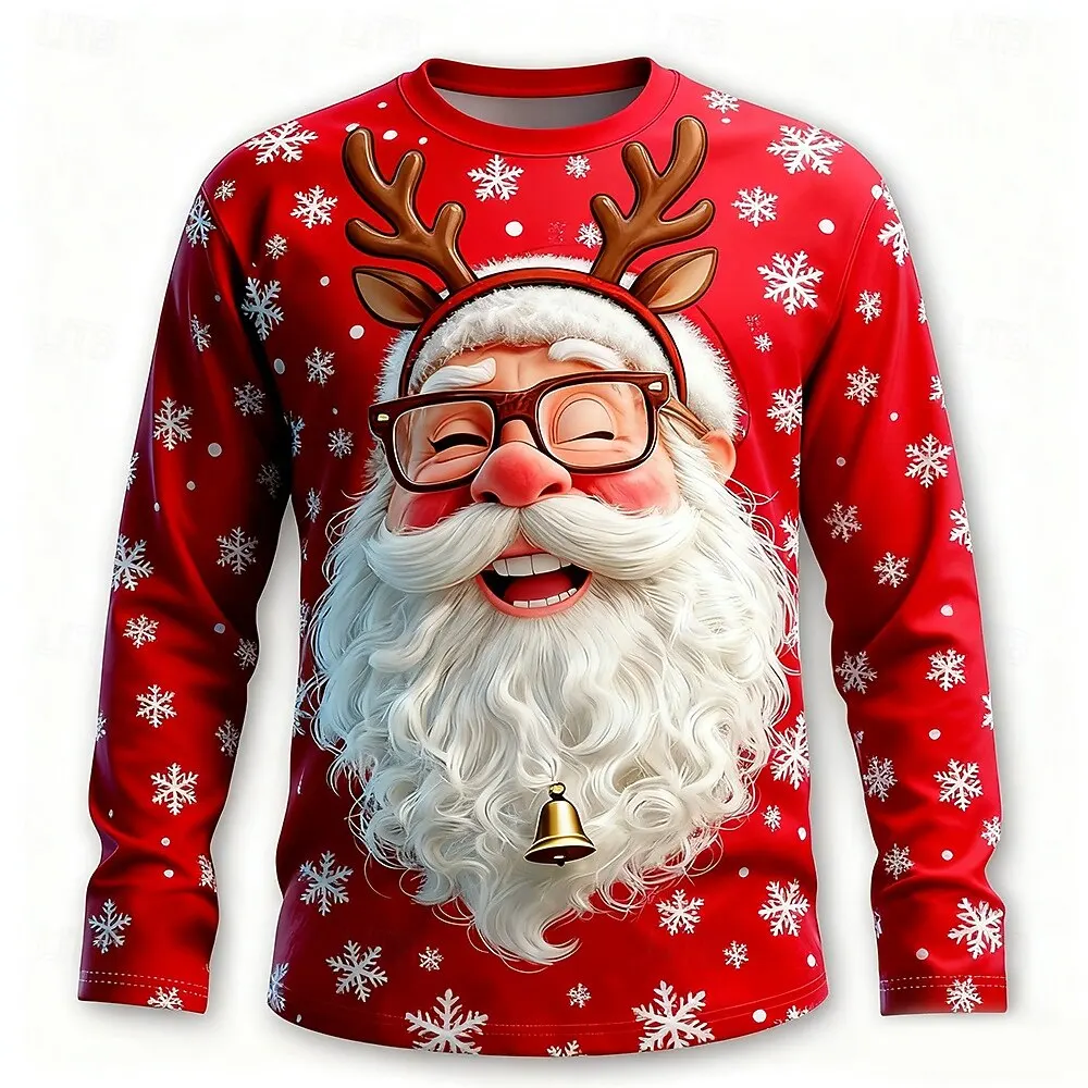 Men Polyester Long Sleeve T-sh - Tee Graphic Print review and price