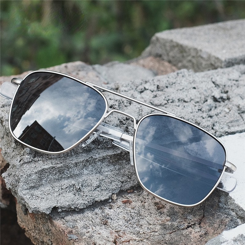 Retro Sunglasses Men Metal Fra - Sunglasses Aviator Polarized review and price