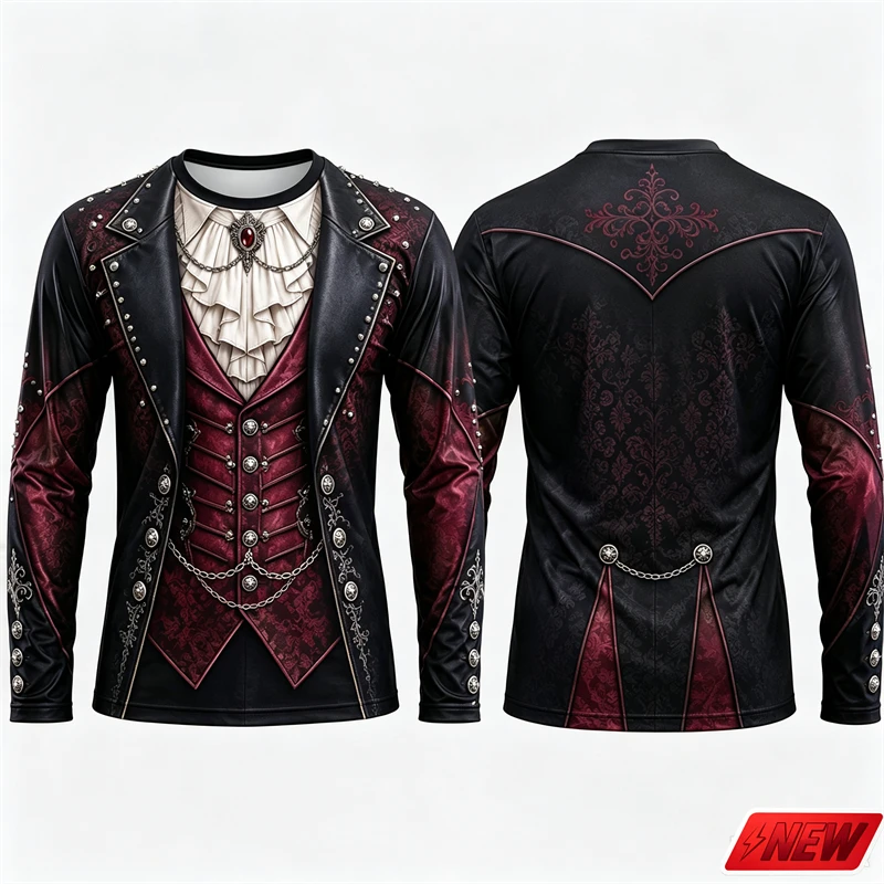 Gothic Vampire Costume Long Sl - Tee Graphic Print review and price