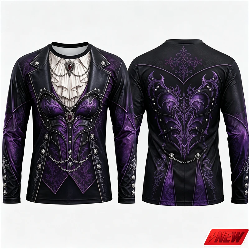 Gothic Vampire Costume Long Sl - Tee Graphic Print review and price