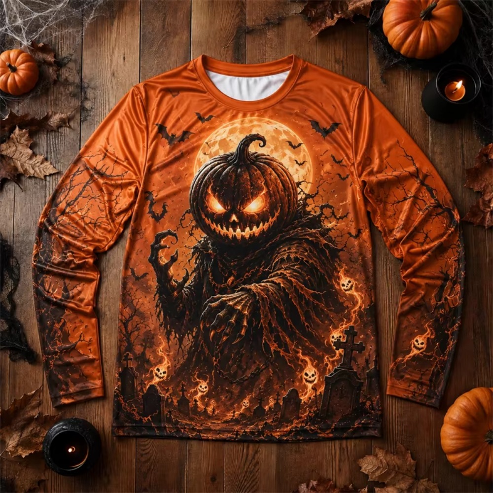 Halloween 3d Print Scary Pumpk - Tee Graphic Print review and price