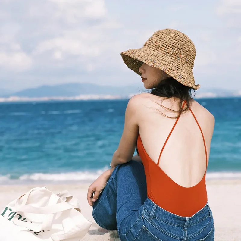 Summer Sun Hats for Women Stra - Bucket Hat Straw review and price