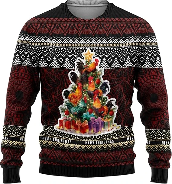 Rooster 3d Printed Ugly Christ - Tee Graphic Print review and price
