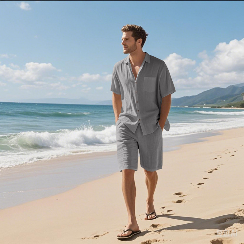 2026 Summer High Quality Men's - Linen Shirt Breathable review and price