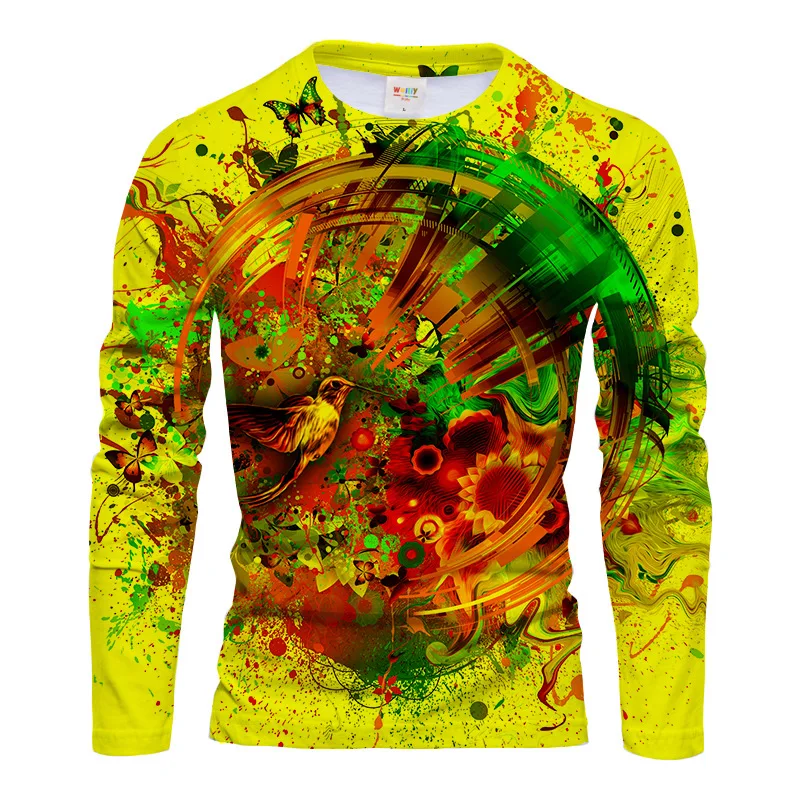 Men Polyester 3D Print Humming - Tee Graphic Print review and price