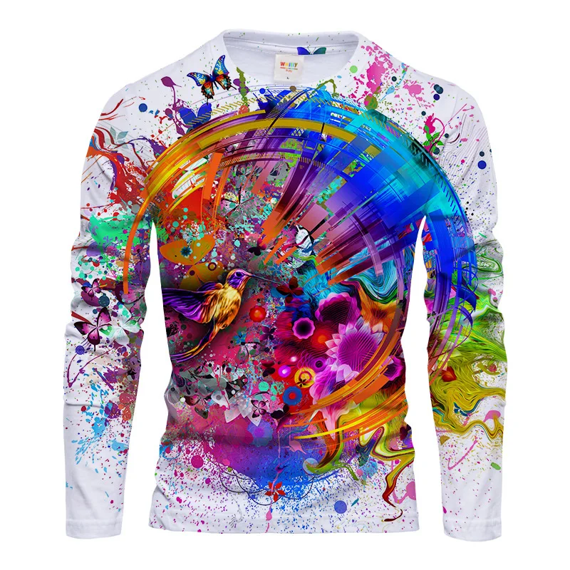 Men Polyester 3D Print Humming - Tee Graphic Print review and price