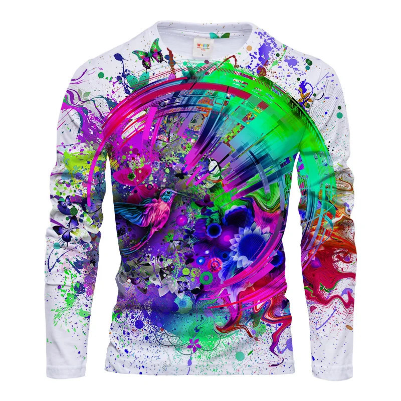 Men Polyester 3D Print Humming - Tee Graphic Print review and price