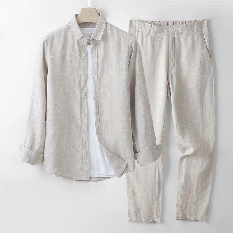 Beach Vacation Style Men's Cot - Linen Shirt Breathable review and price