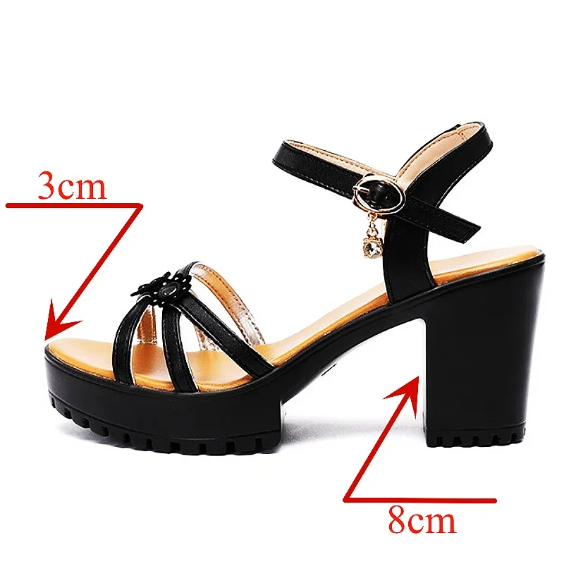8cm Small Size 32-43 Elegant F - Casual Sandal Leather review and price